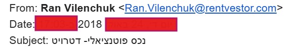Email from Rentvestor Domain